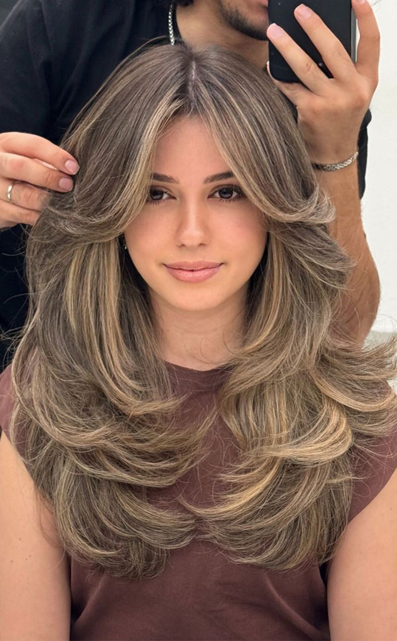 Balayage Butterfly Layers