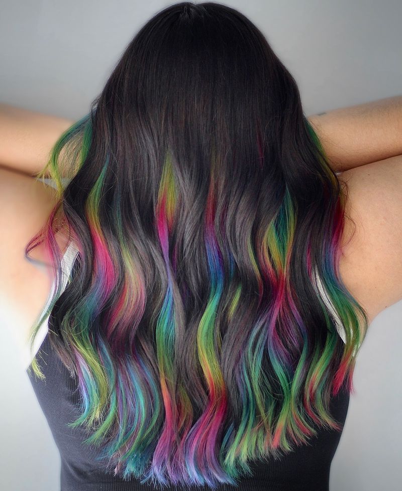 Rainbow-Colored Hair
