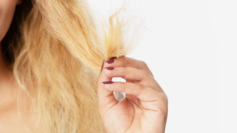Never bleach damaged hair