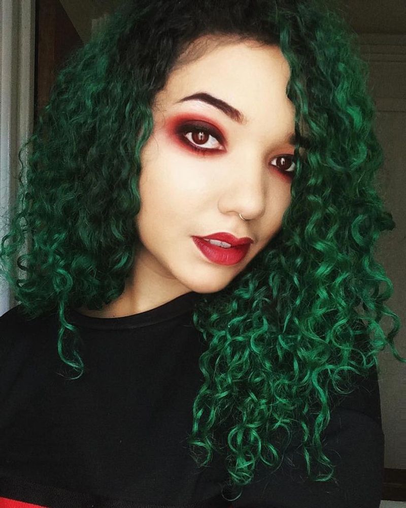 Emerald Green Curls