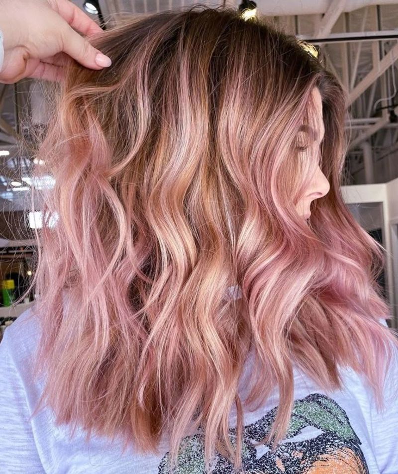 Pressed Flower Pastel Balayage