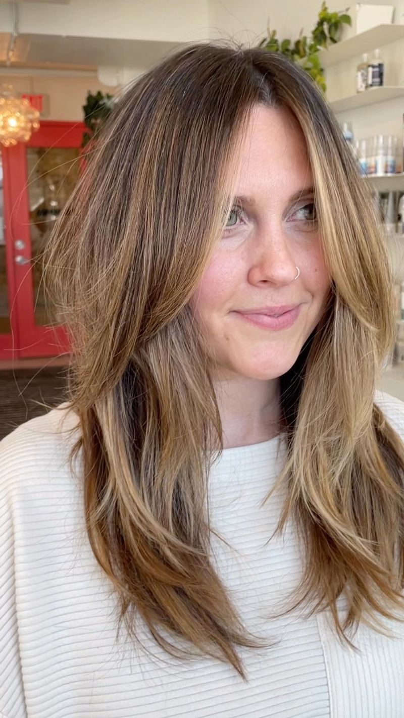 Overly Feathered Face-Framing Layers
