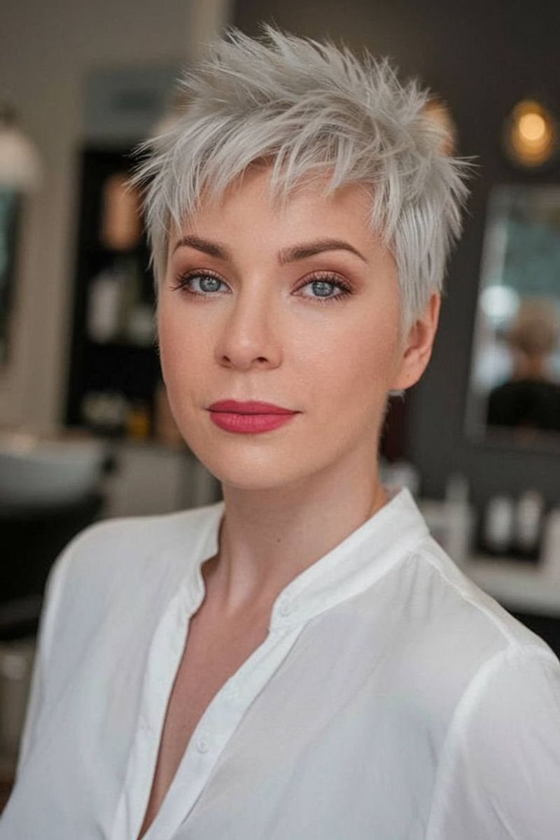 Swept-Forward Spiky Fringe