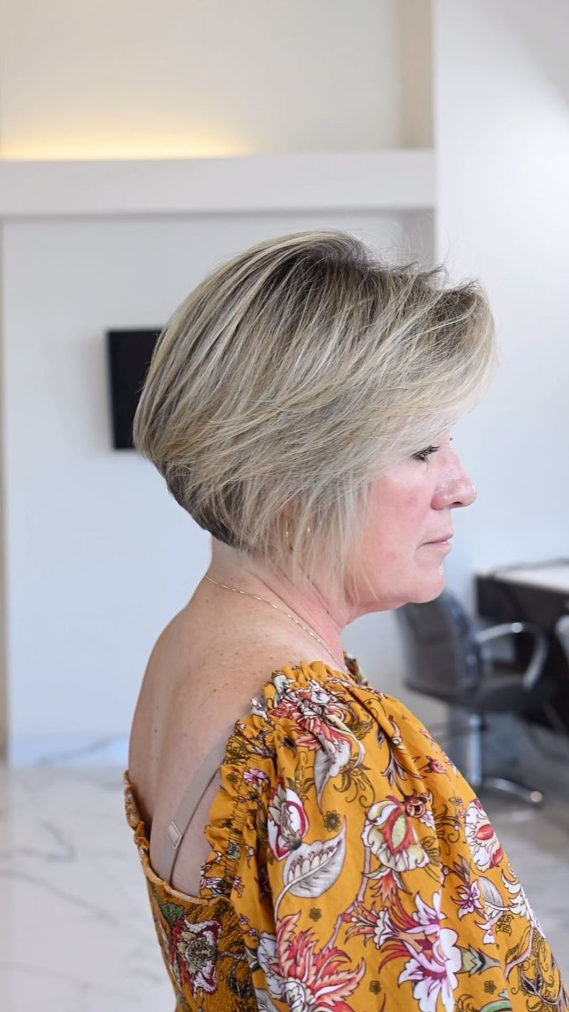Layered Bob with Subtle Undercut