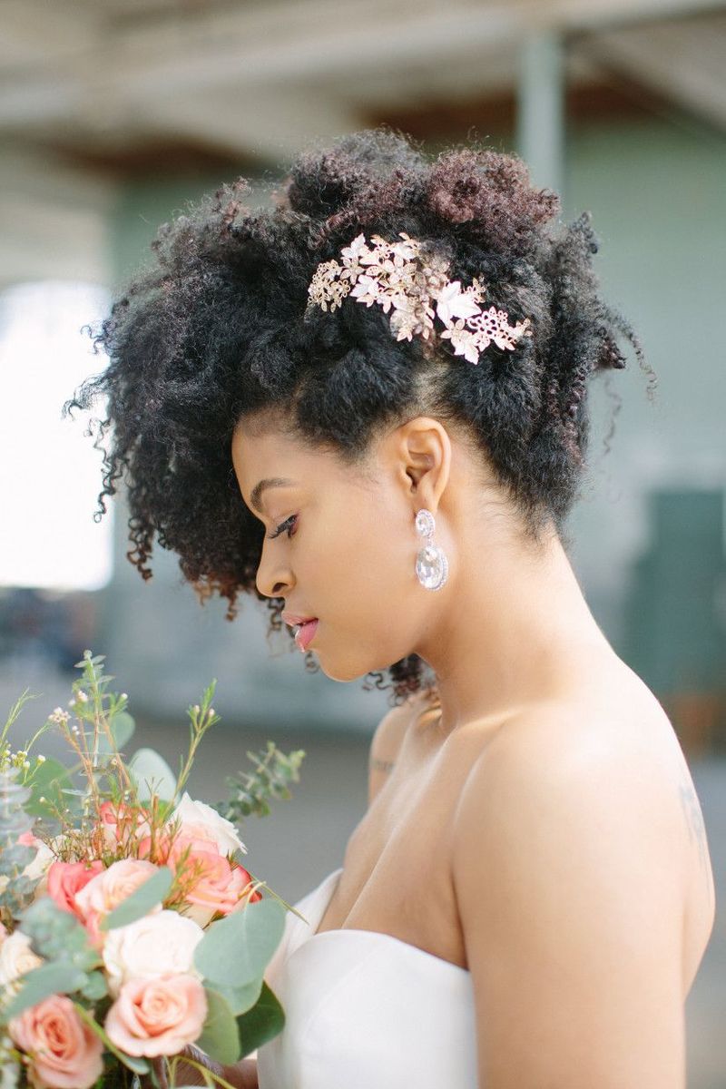 Romantic Twist-Out with Floral Accents