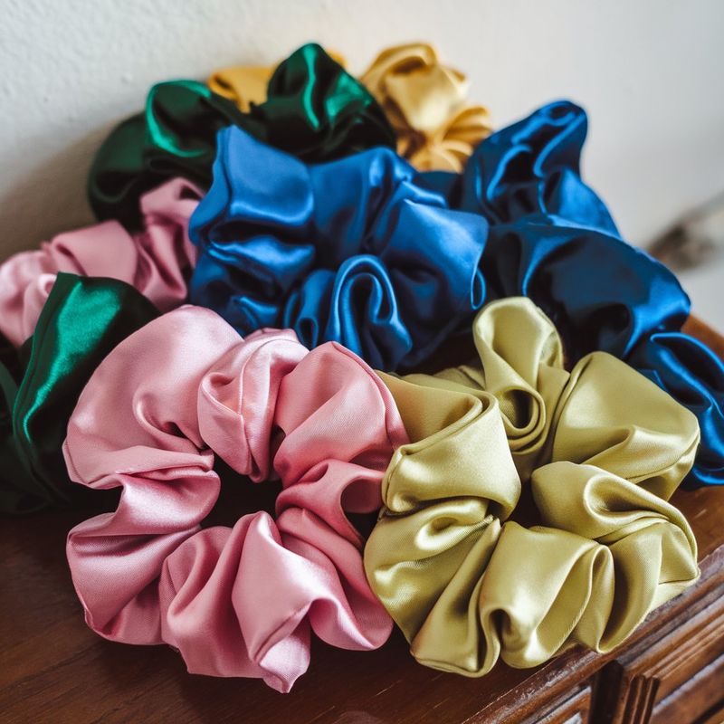 Satin Scrunchies Over Elastic Bands