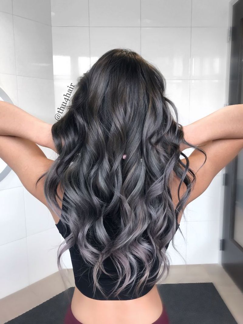 Charcoal Gray Waves