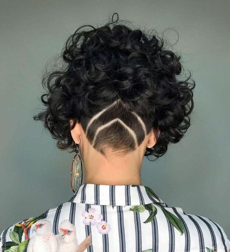 Undercut Curly Stack