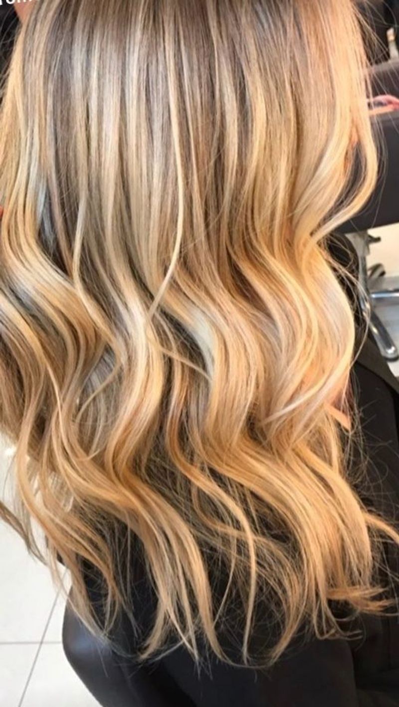 Golden Blonde Tips