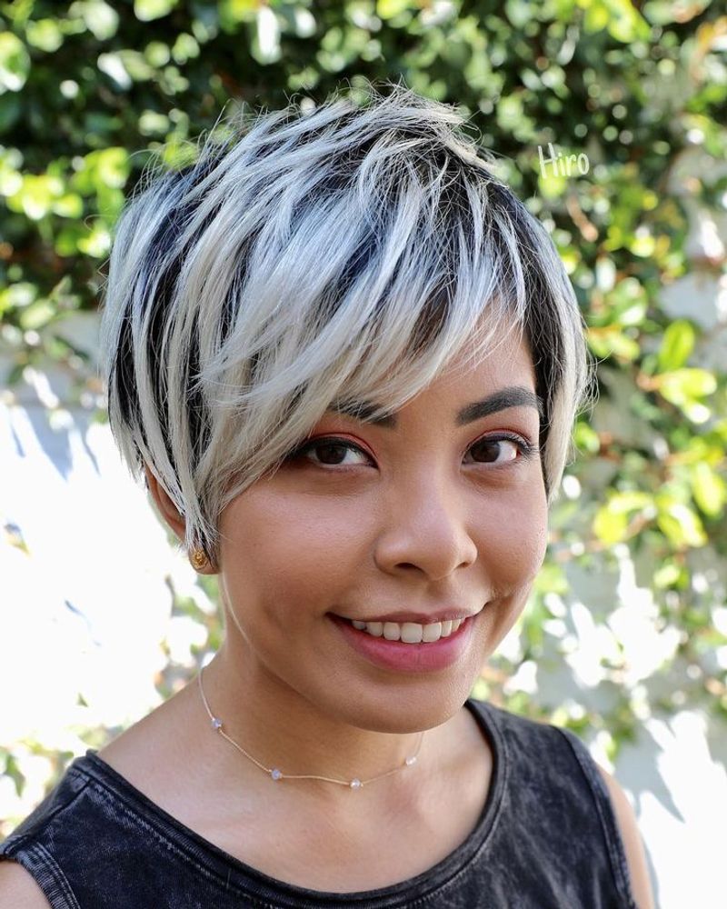 Side-Swept Feathered Pixie