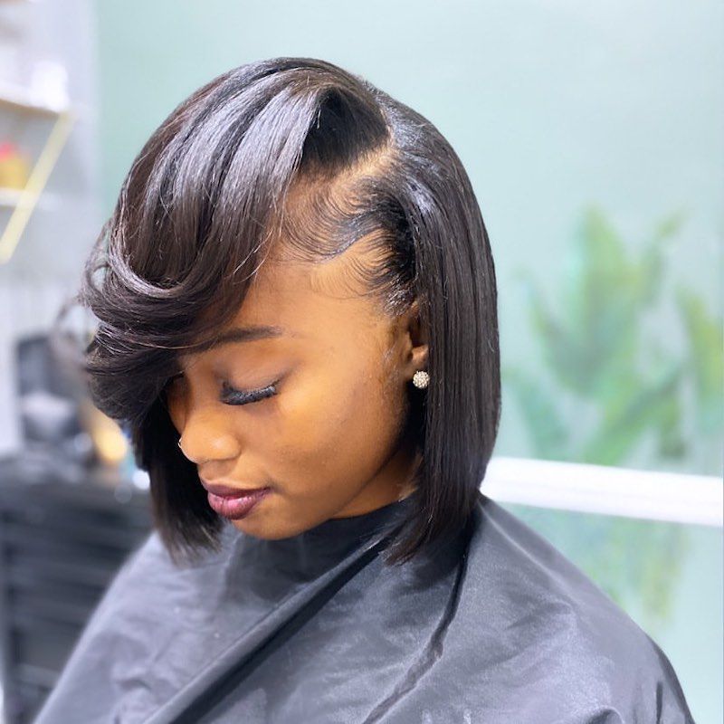 Asymmetrical Tapered Bob