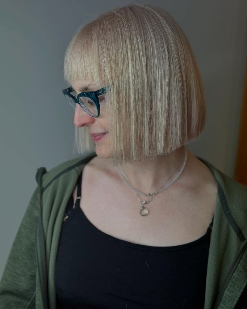 Heavy Straight-Across Bangs