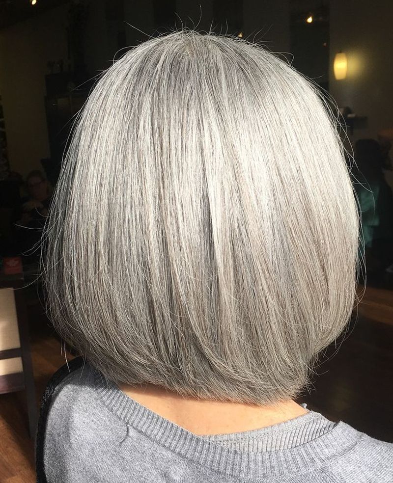Silver Fox Graduated Bob