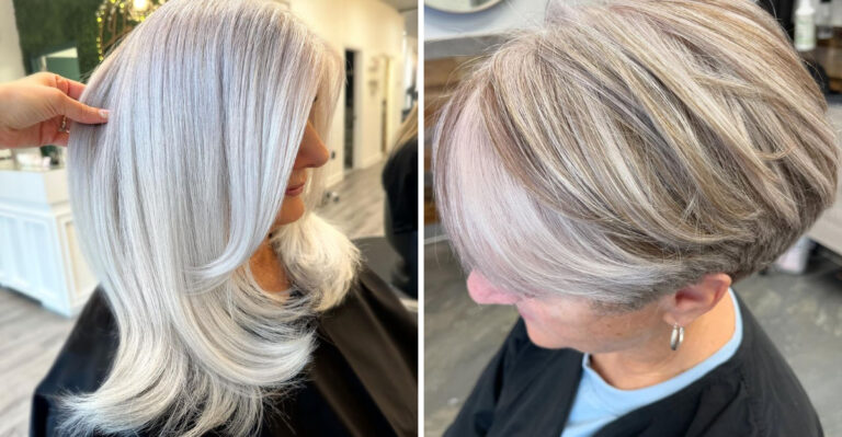 Shine Bright: 16 Silver Balayage Inspirations For The Stylish Mature Woman