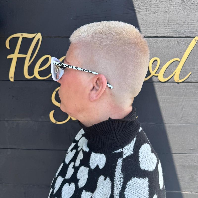 Bleached Platinum Buzz