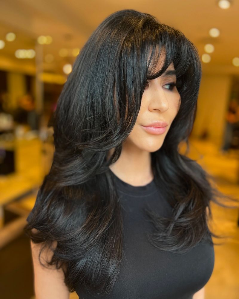 Side-Parted Blowout