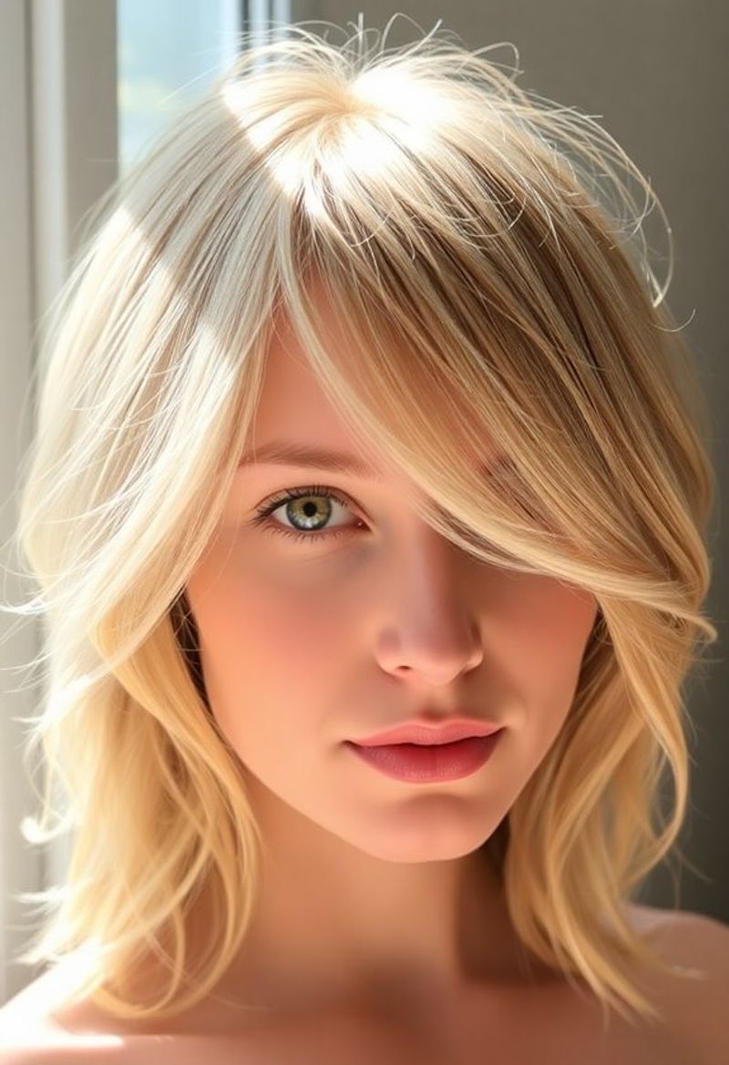 Side-Swept Bangs Create Illusion of Thickness