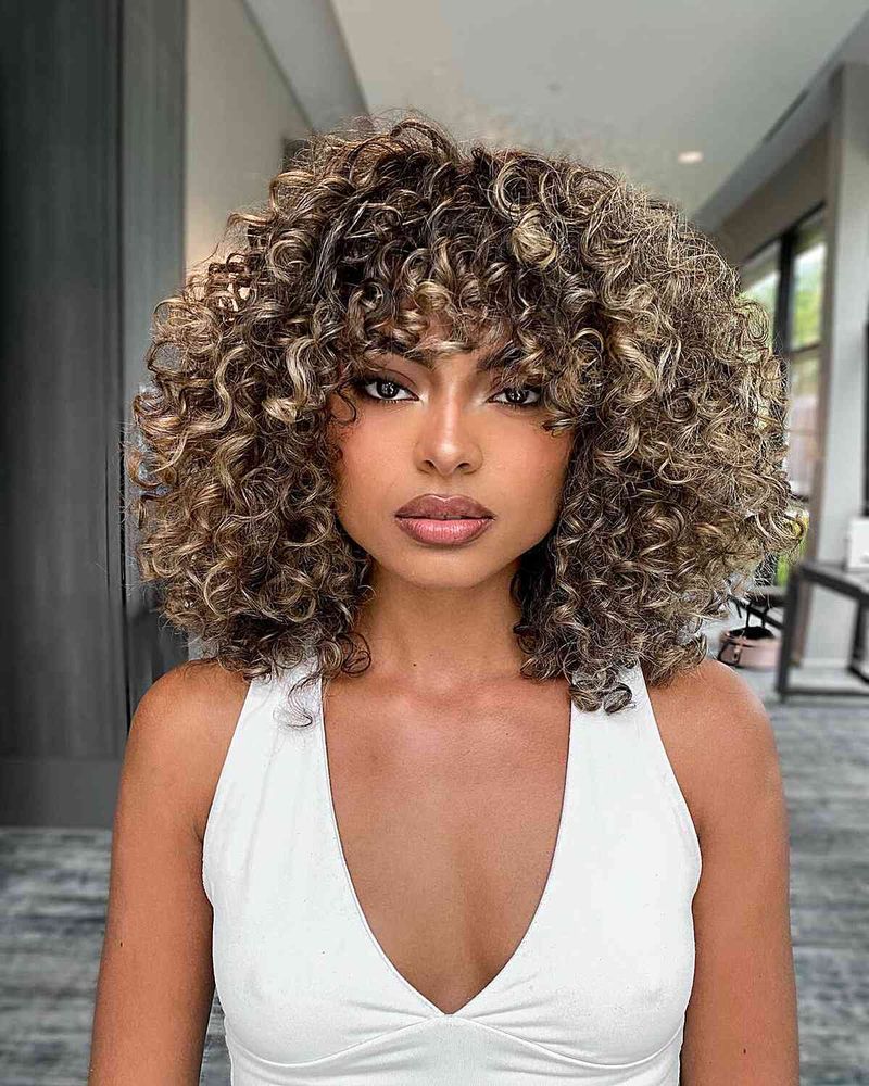 Curly Lob with Layers
