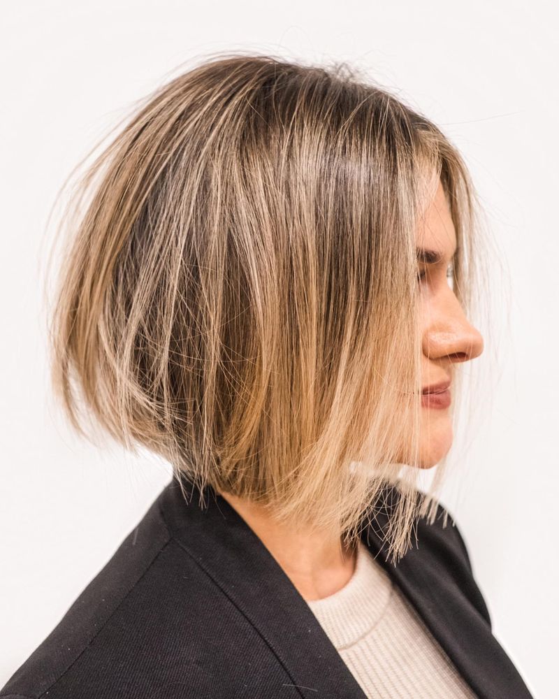 Graduated Bob with Textured Ends