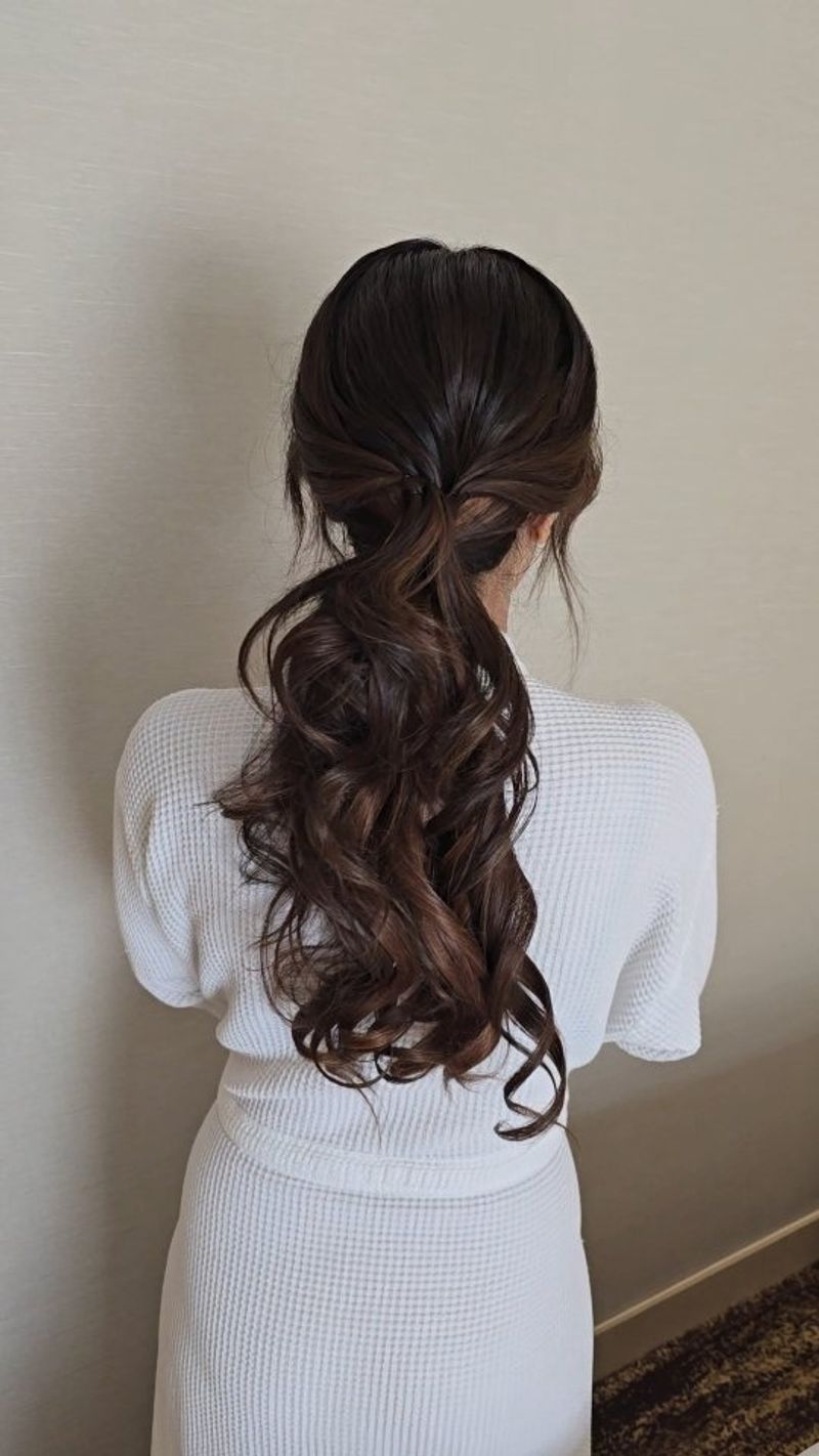 Textured Low Ponytail