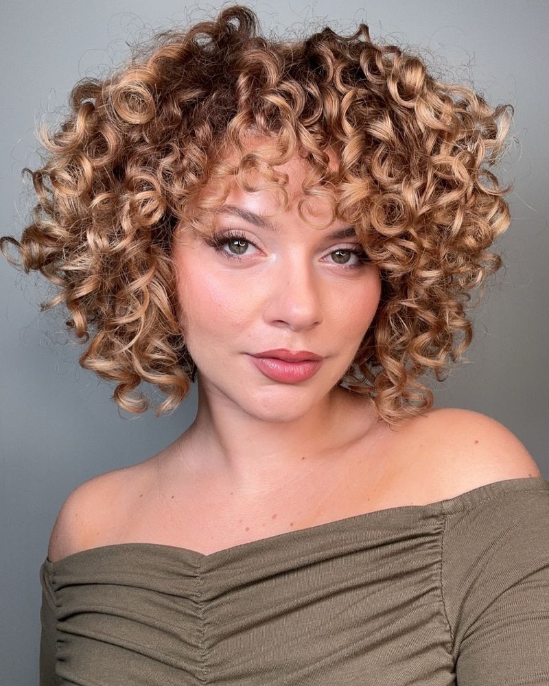 Curly Bob With Root Lift