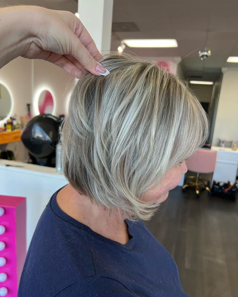 Weightless Layered Bob for Fine Hair