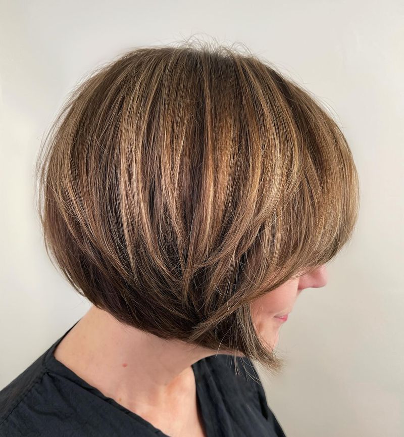 Layered Bob With Volume