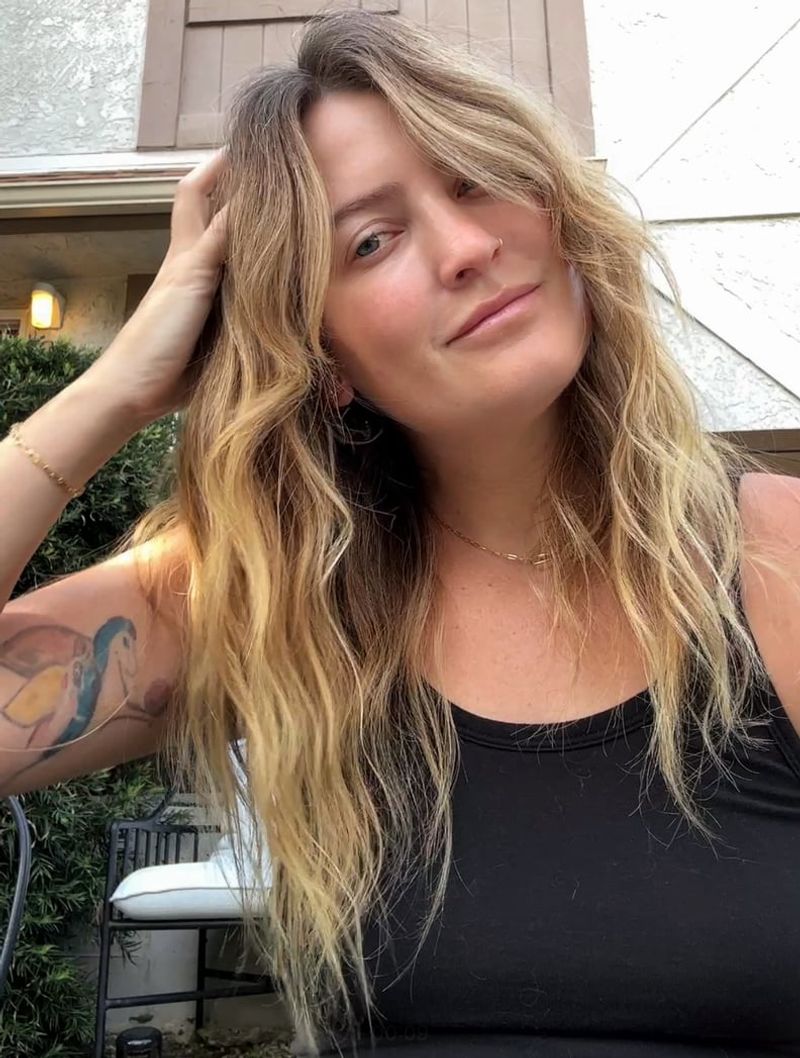 Beachy Waves with Off-Center Part