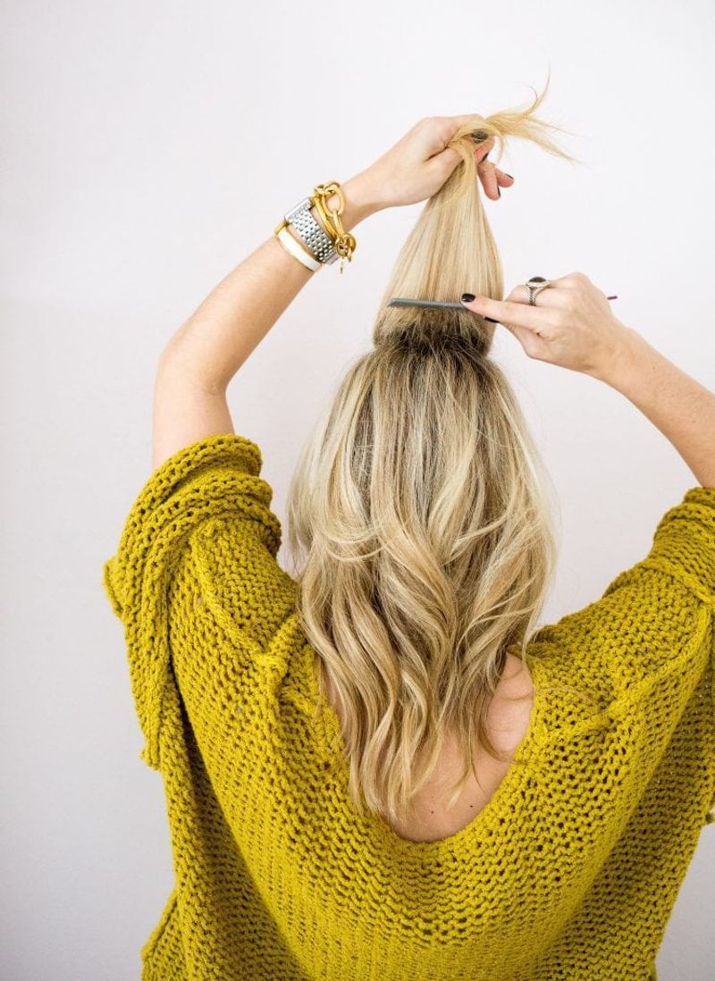 Teased Hair