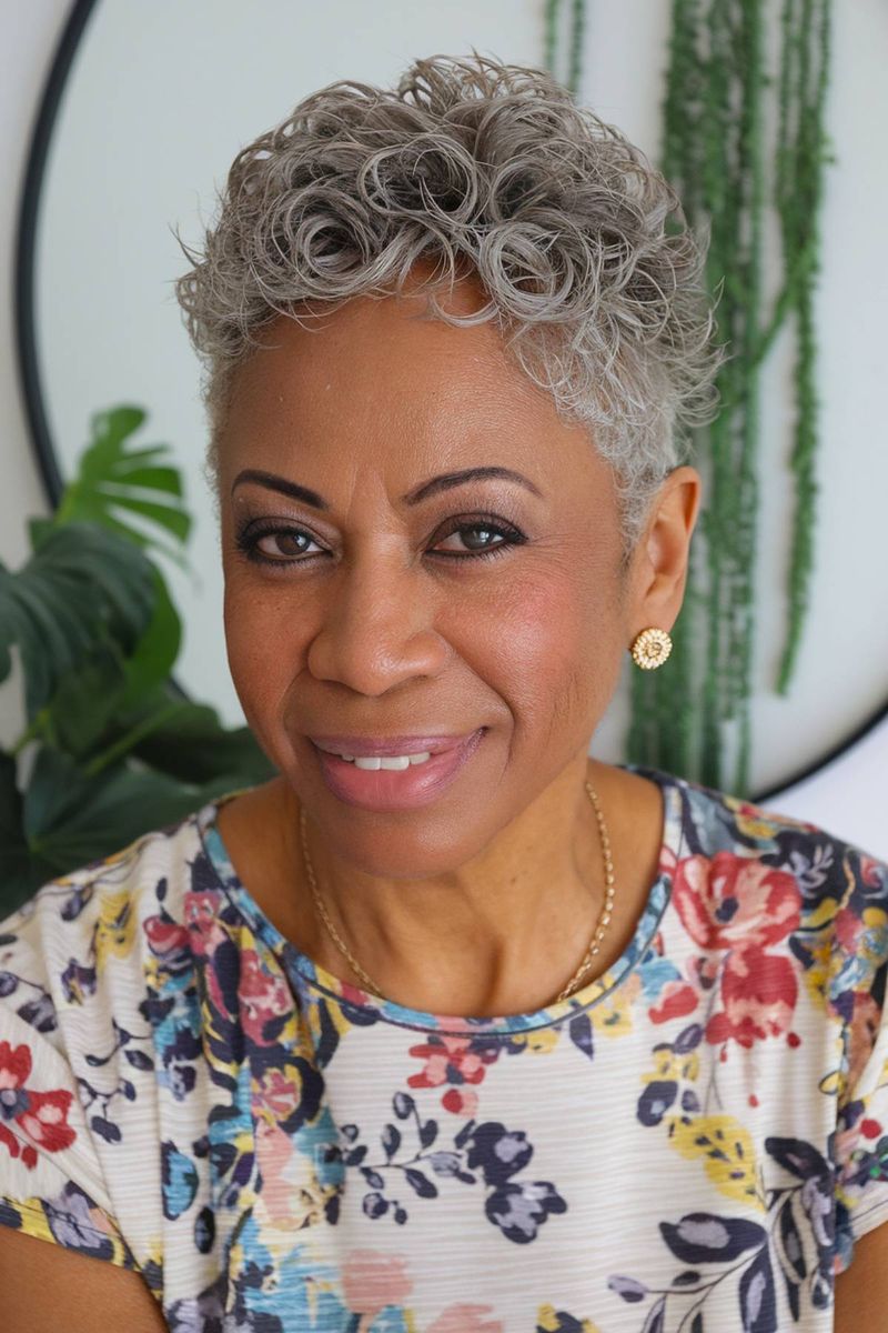 Tapered Curl Pixie