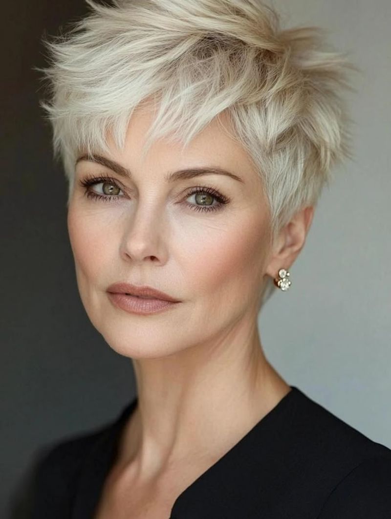 Wispy Gray Pixie