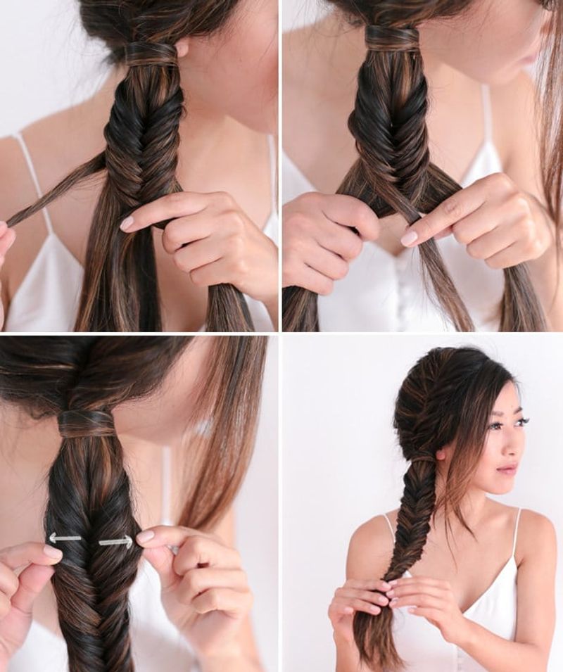 Messy Fishtail Side Braid