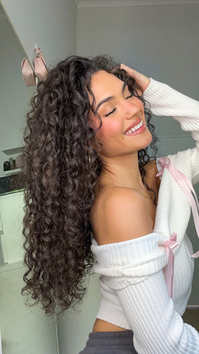 Applying products to dry hair