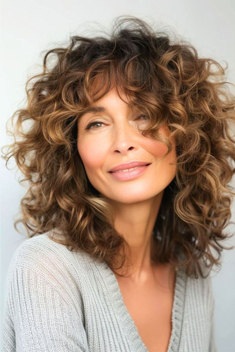 Curly Lob with Layers