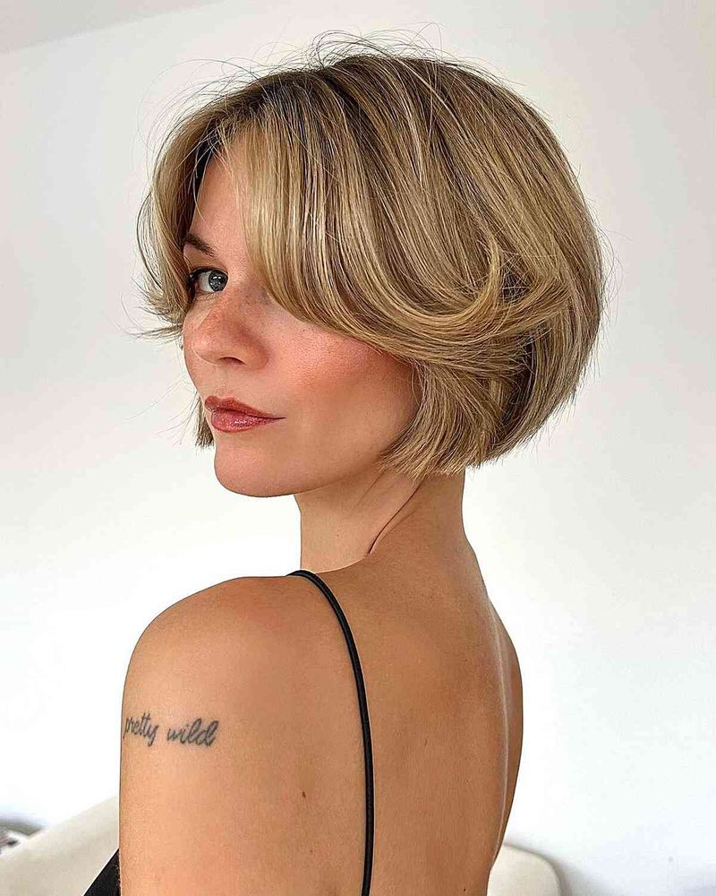 Chin-Length Cut with Wispy Ends