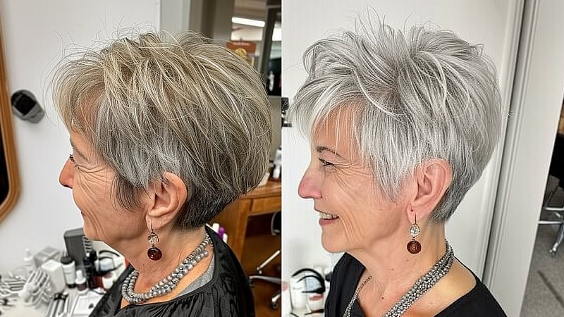 Voluminous Short Cut with Height