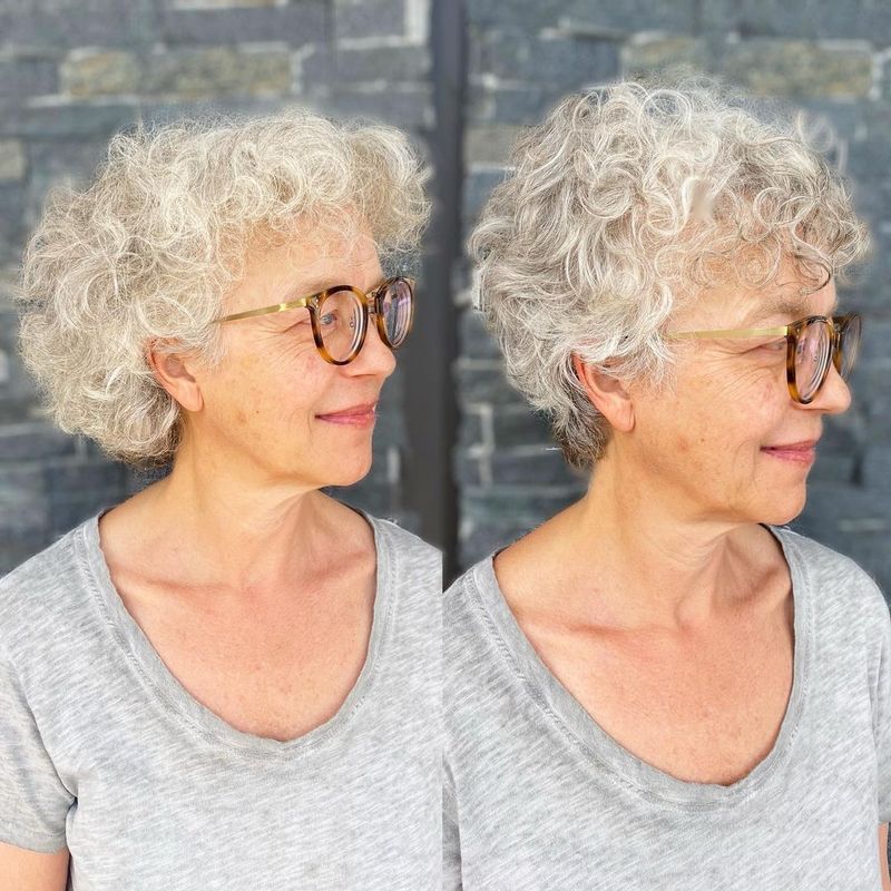 Curly Crop with Height