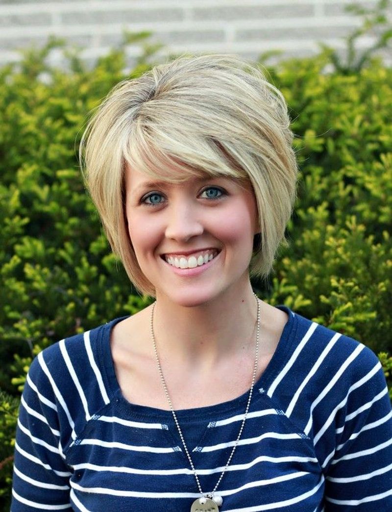 Wedge with Side-Swept Bangs