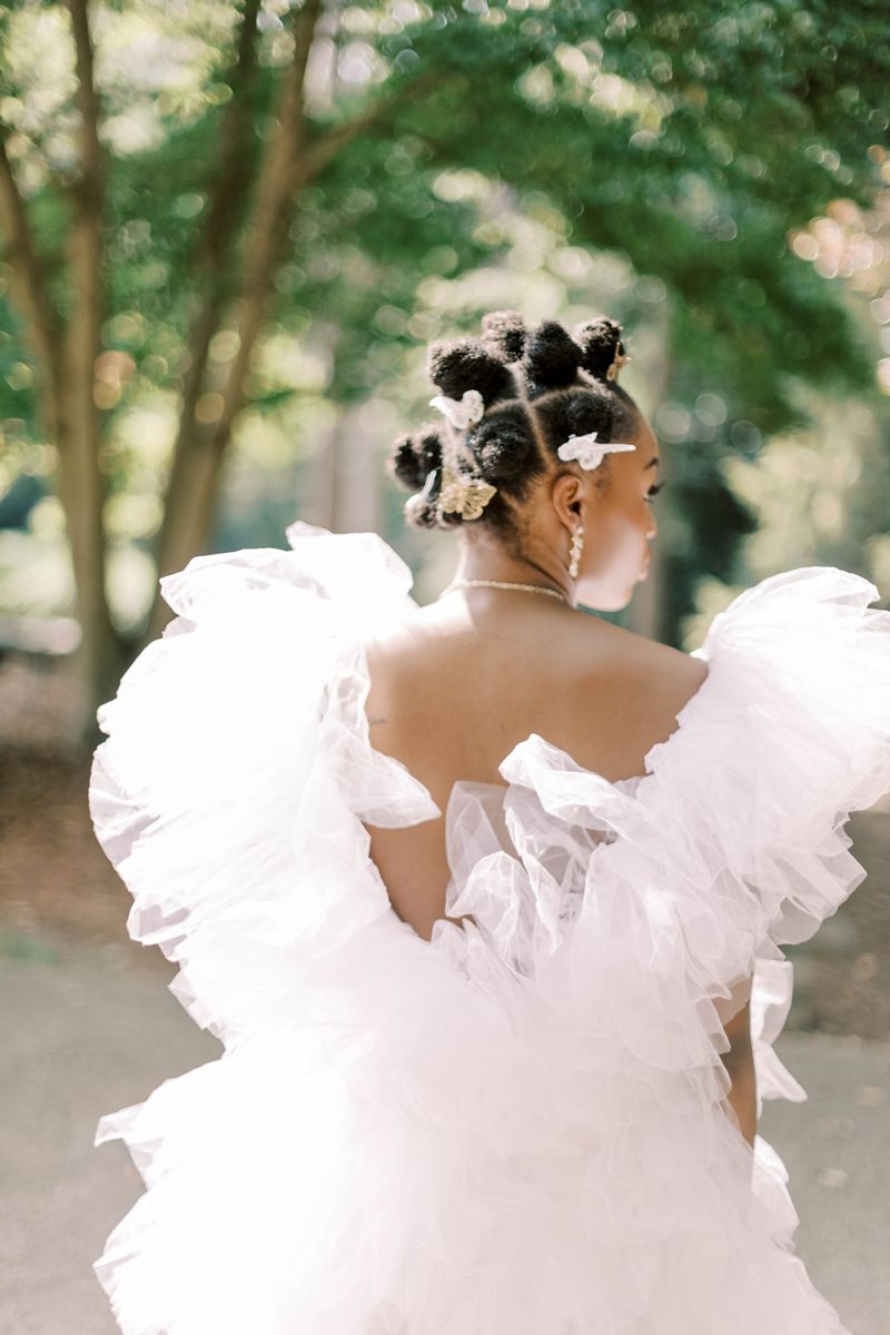 Side-Swept Bantu Knots