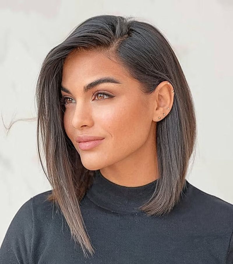 Side-Parted Bob with Long Layers