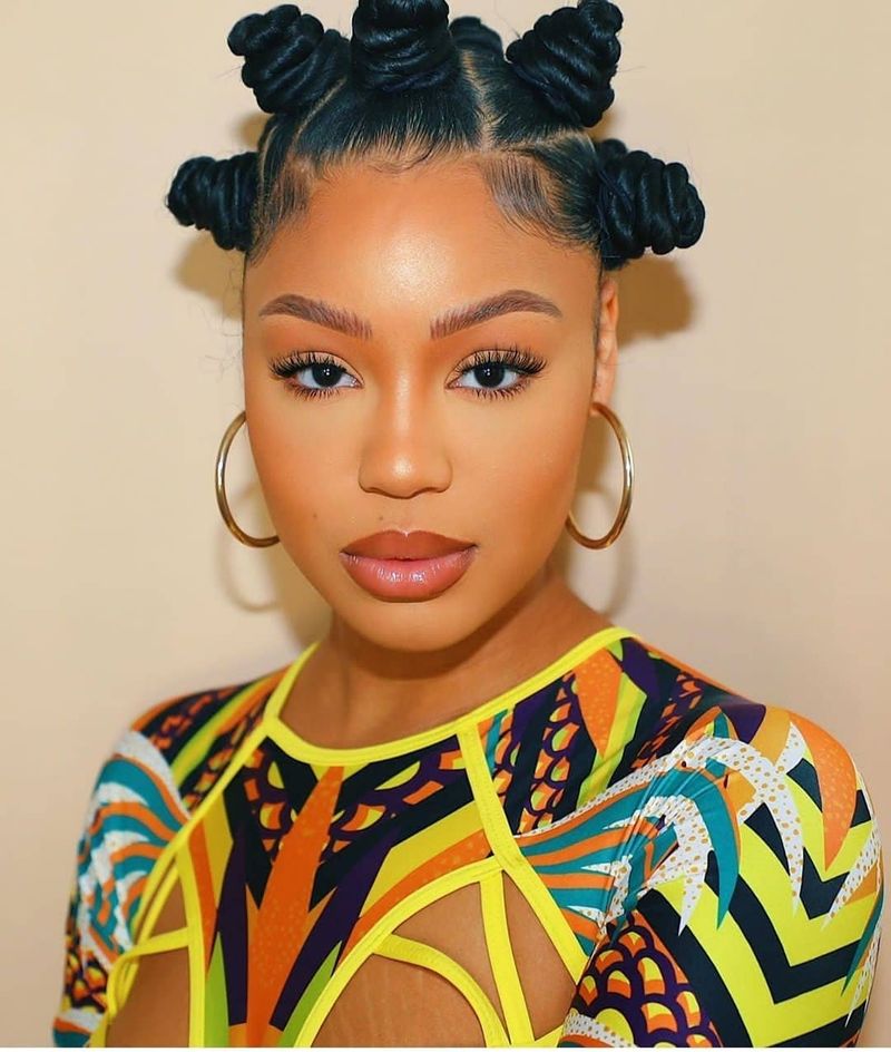 Bantu Knot Bun