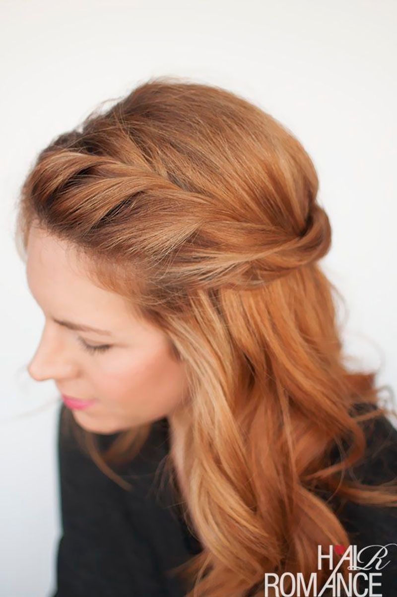 Twisted Half-Up Style