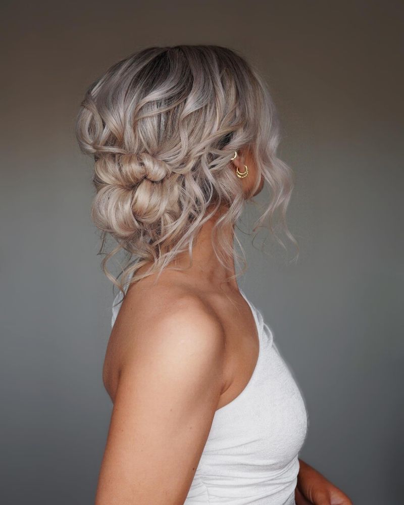 Textured Messy Updo