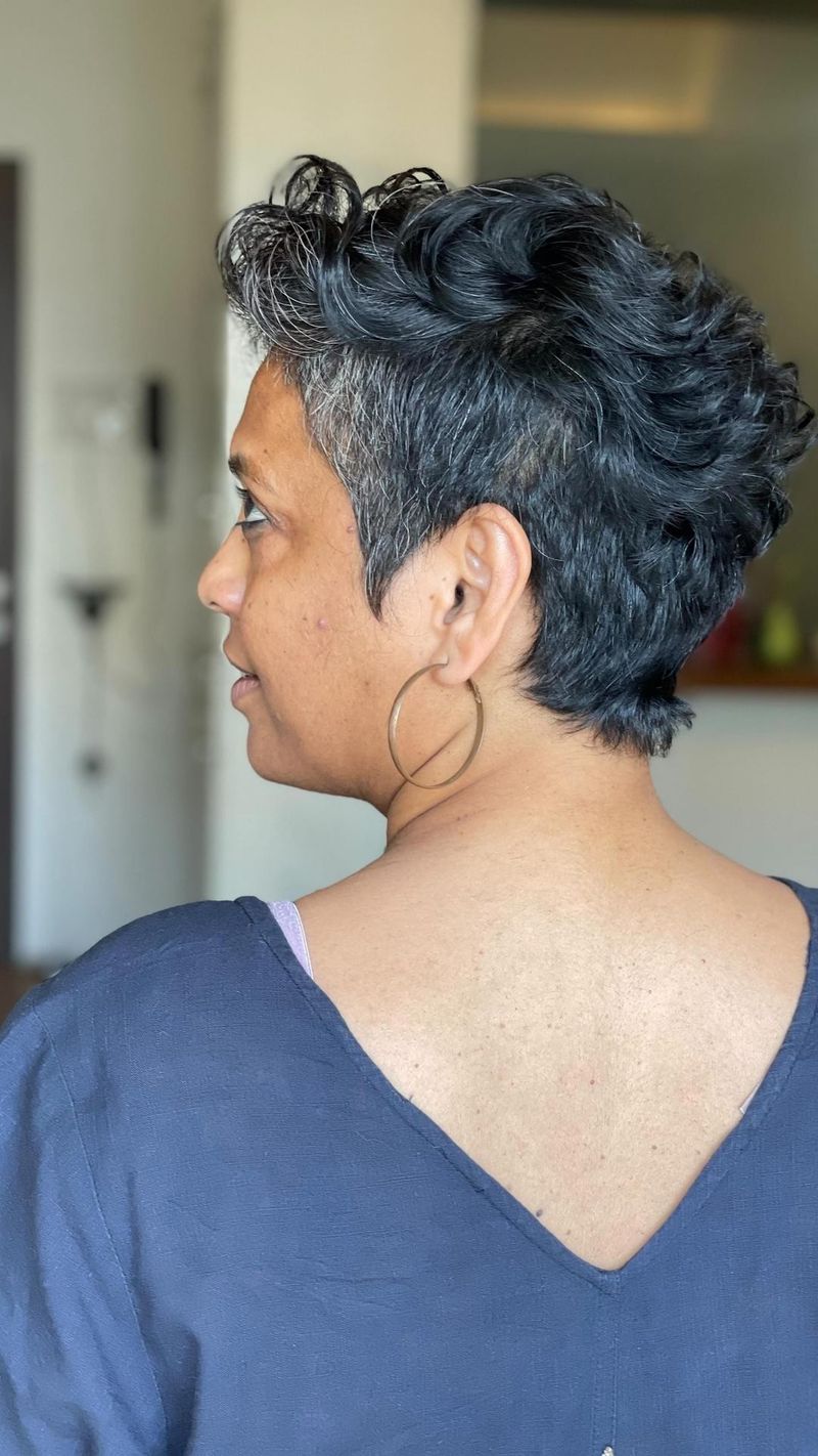 Curly Textured Pixie
