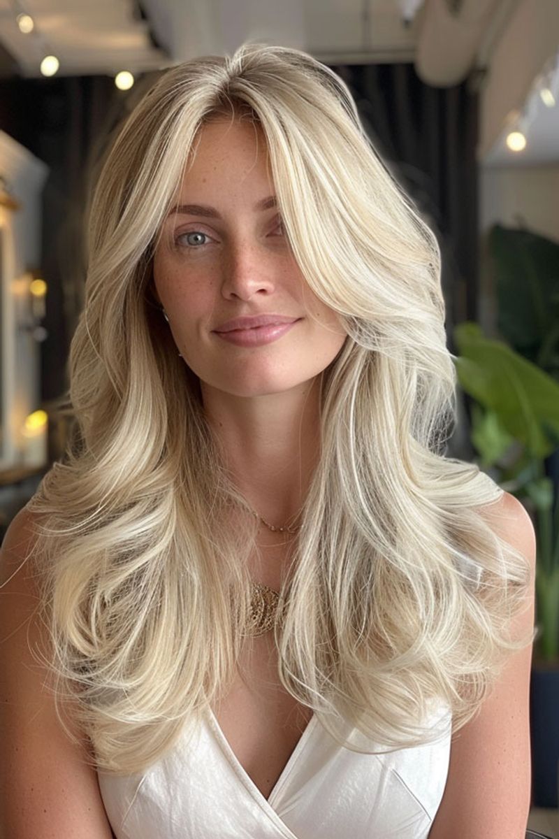 Ivory Blonde Butterfly Layers