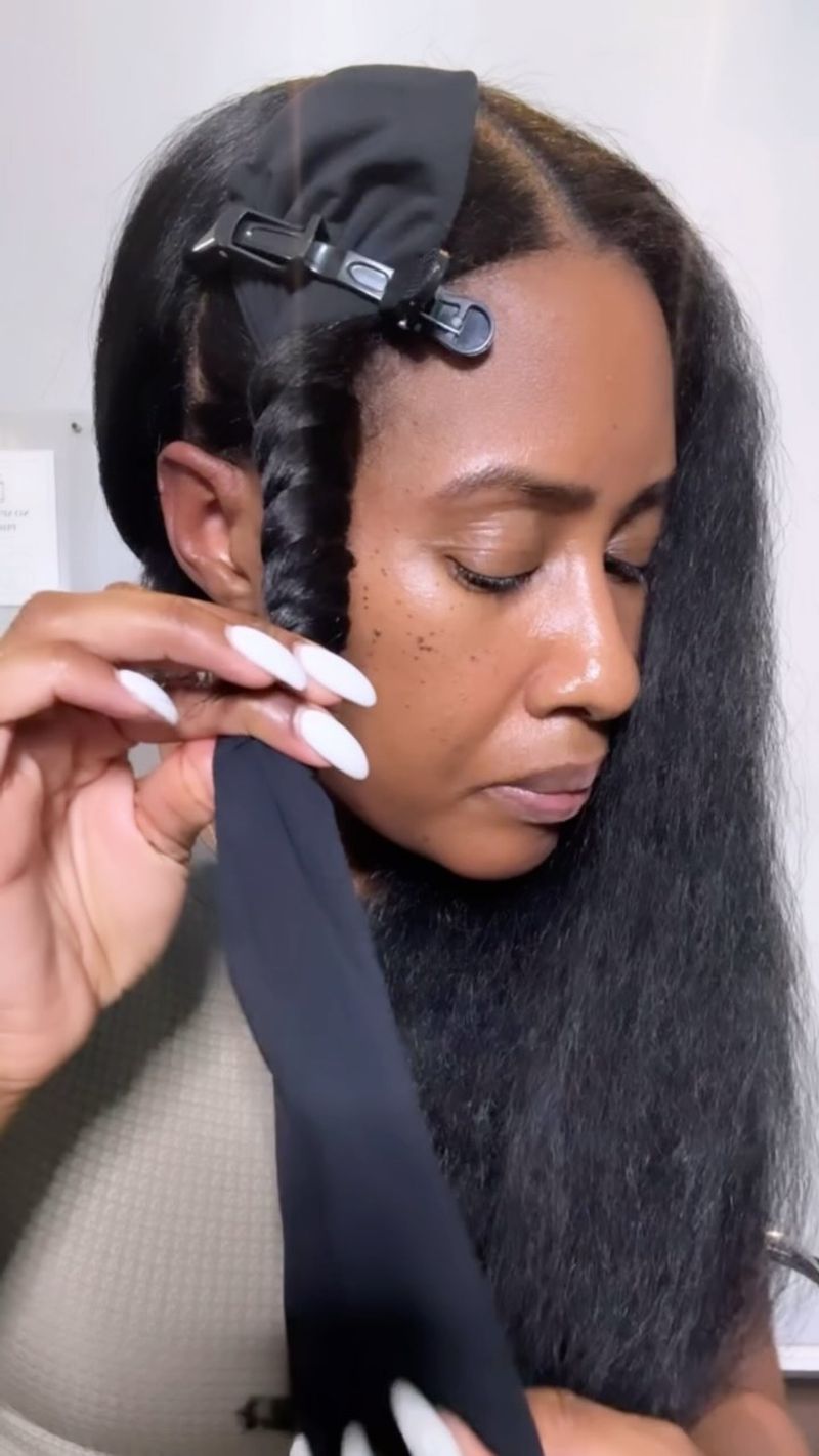 Sock Ponytail Curls