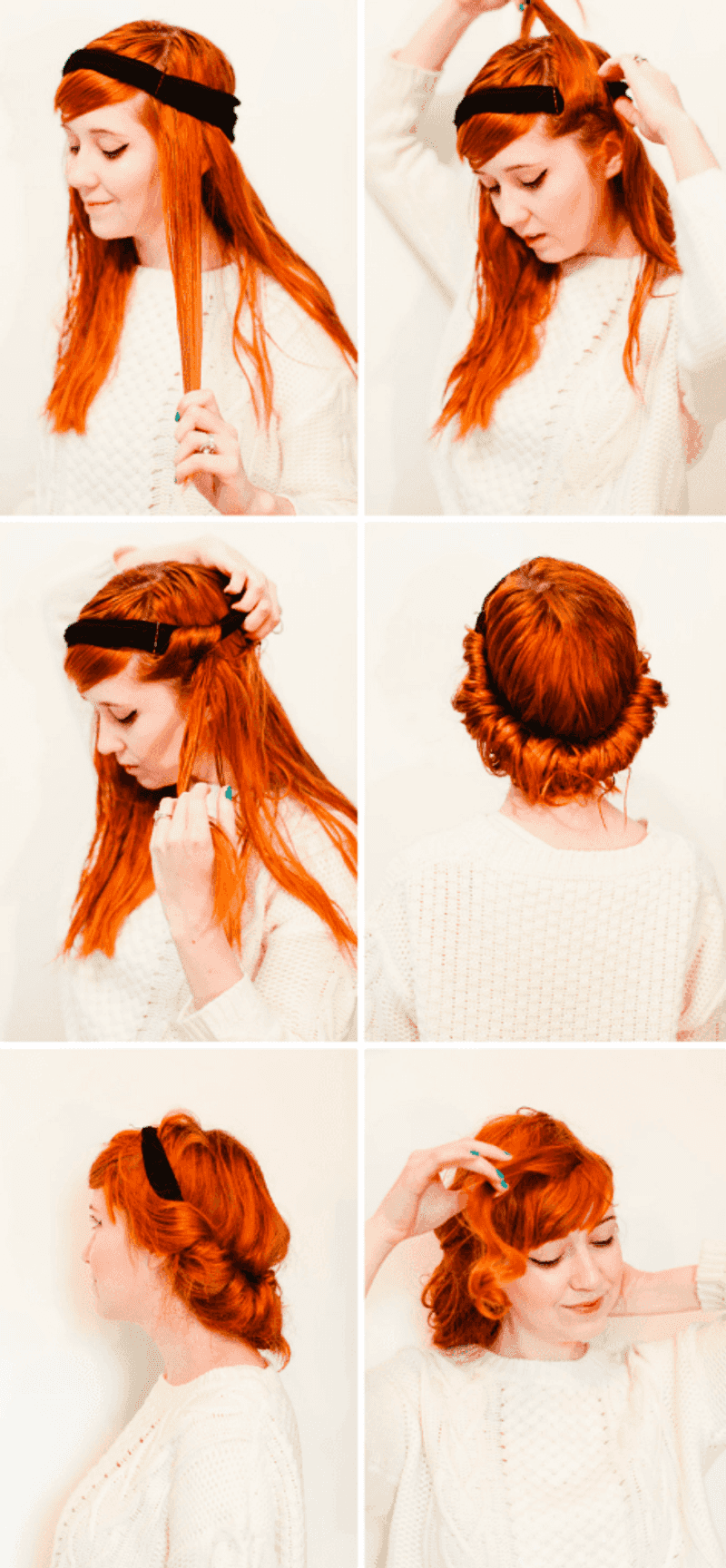 Sock Headband Curls