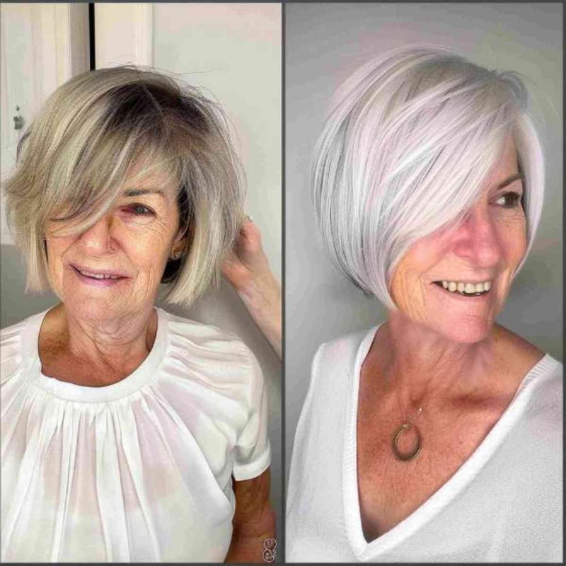 Asymmetrical Bob with Texture