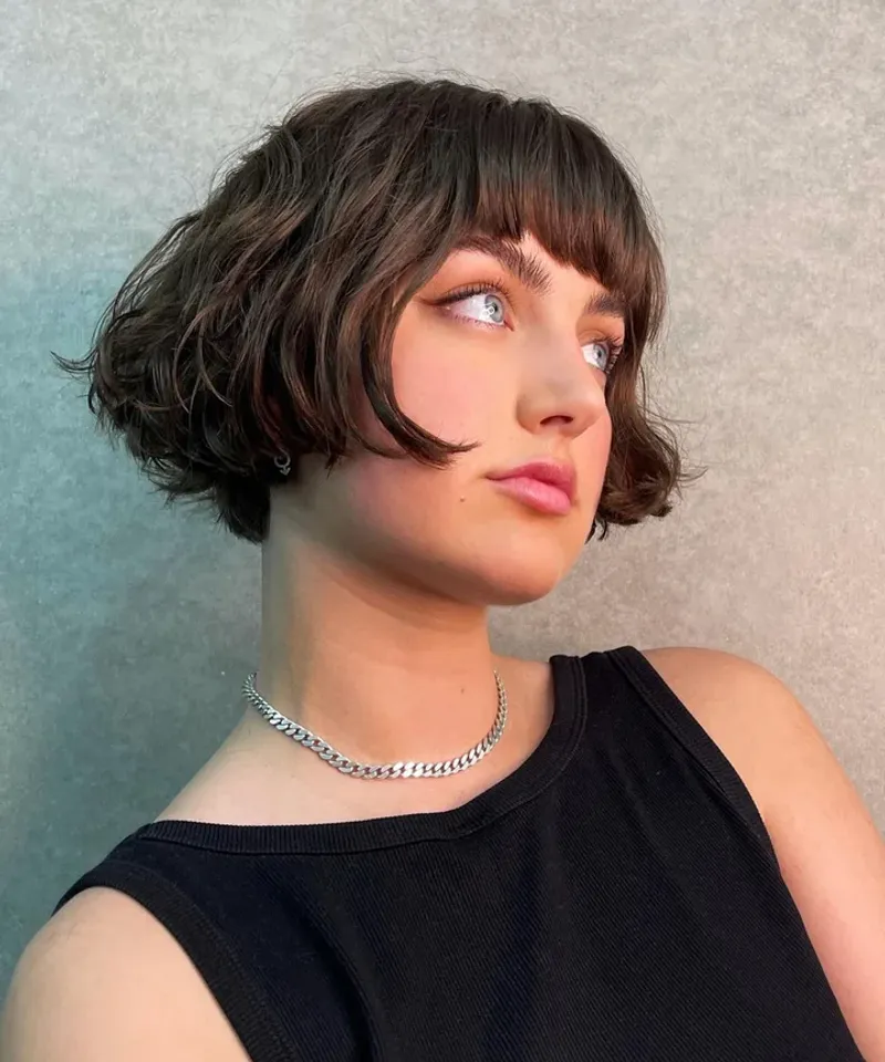 French Bob with Micro-Bangs