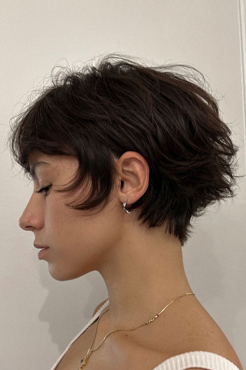Pixie desgrenhado moderno